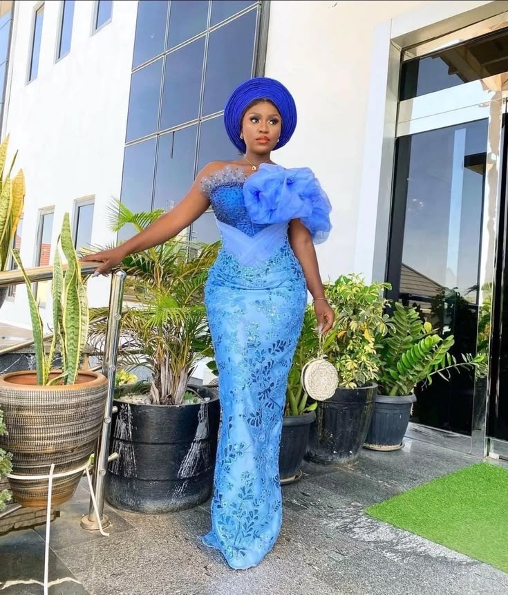 classy Colour Lace Material Asoebi Ideas