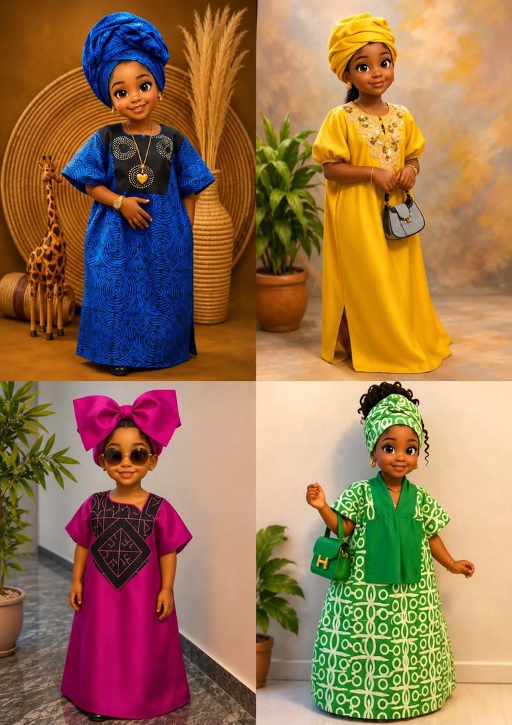 Baby Female Agbada Gown Styles