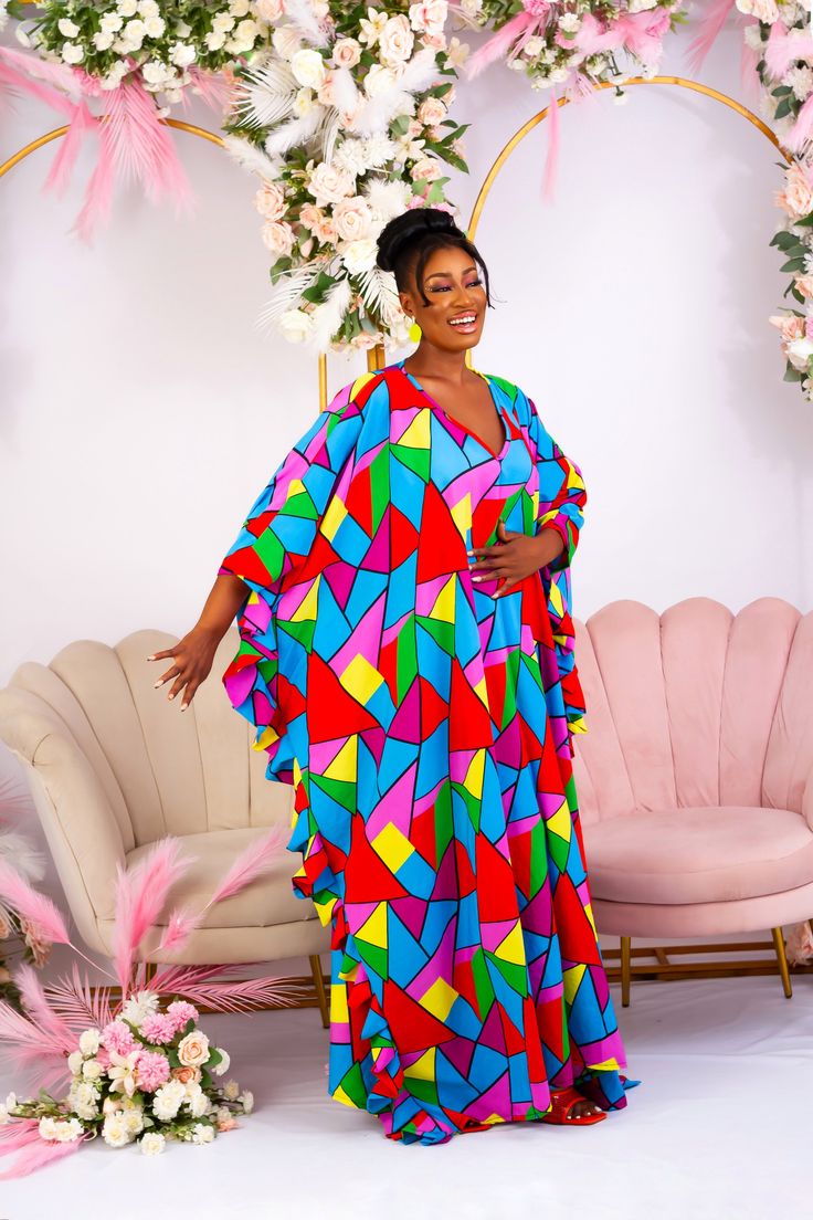 . Long Free Gown Styles with Material