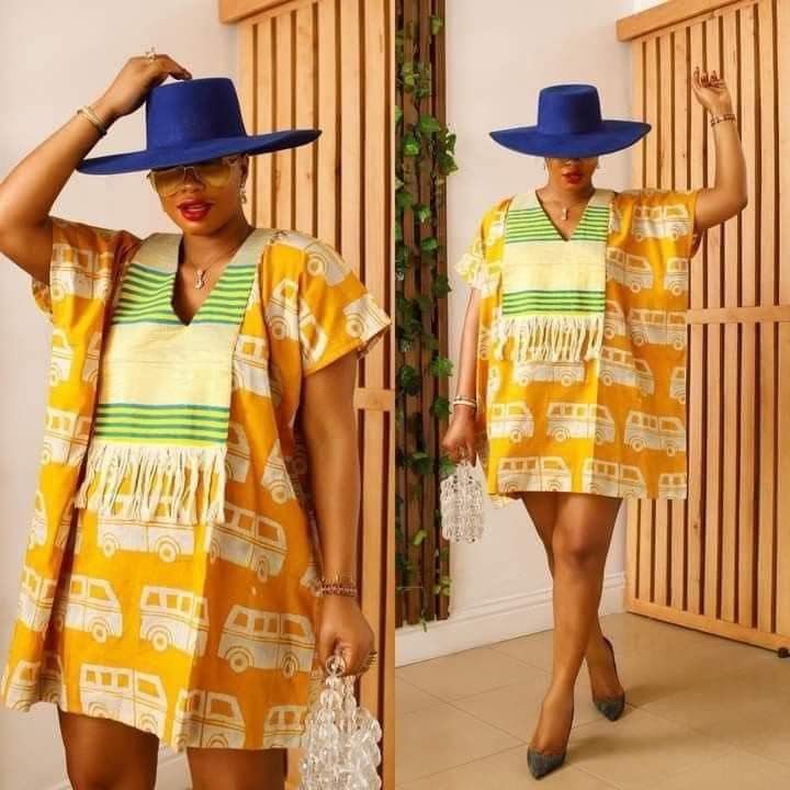Short Agbada Styles for Ladies 