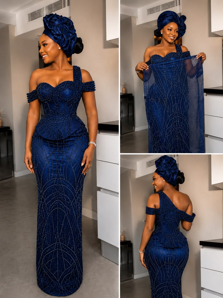 Asoebi Lace Styles for Slim Ladies 