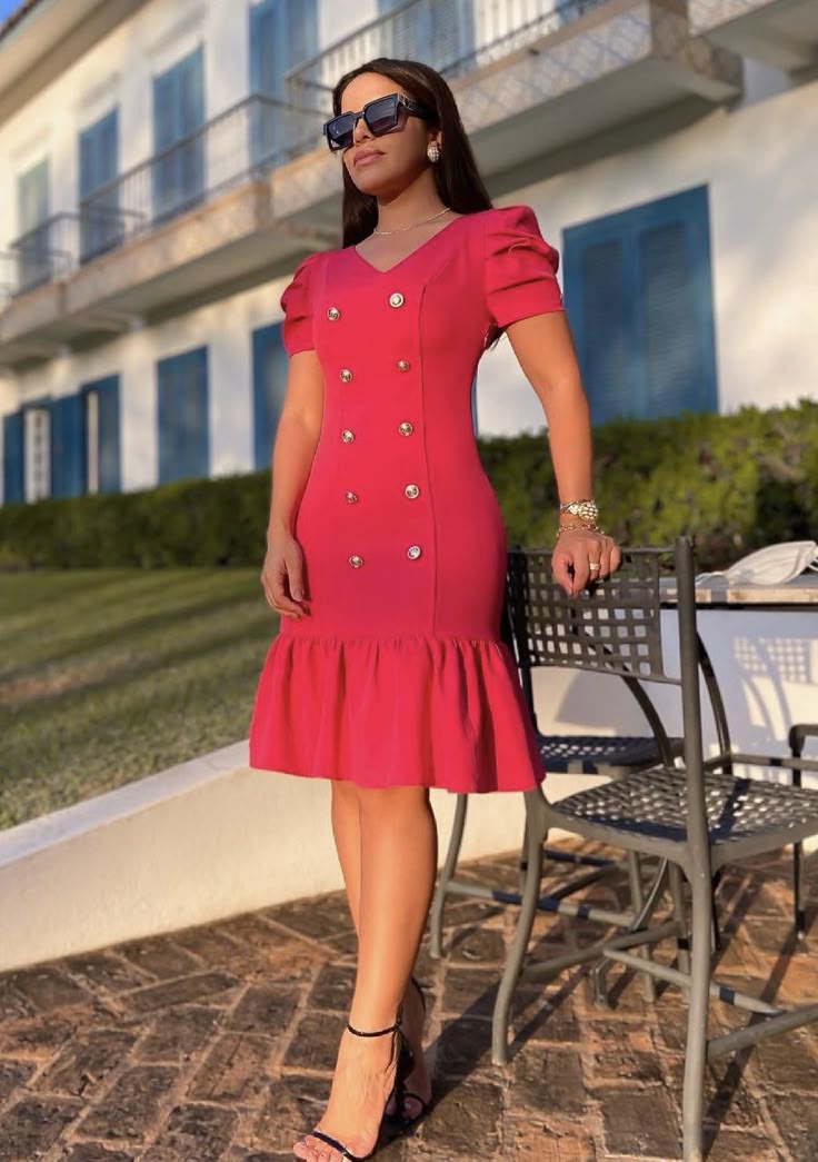 Short Office Gown Styles for Women