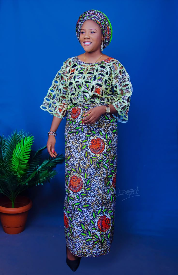 Blouse and Iro with Ankara Material