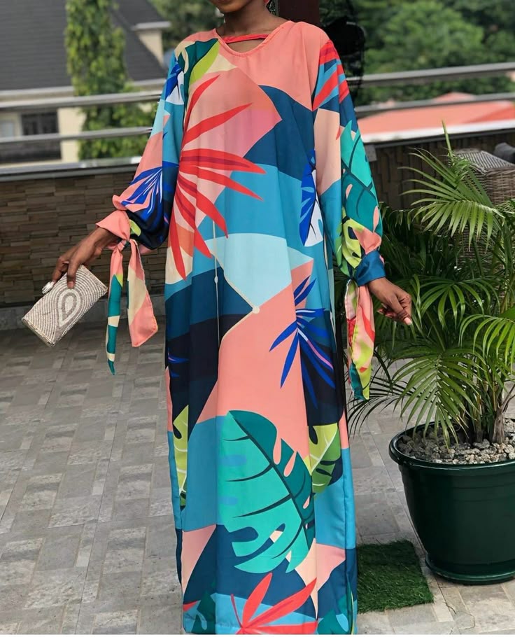 . Long Free Gown Styles with Material