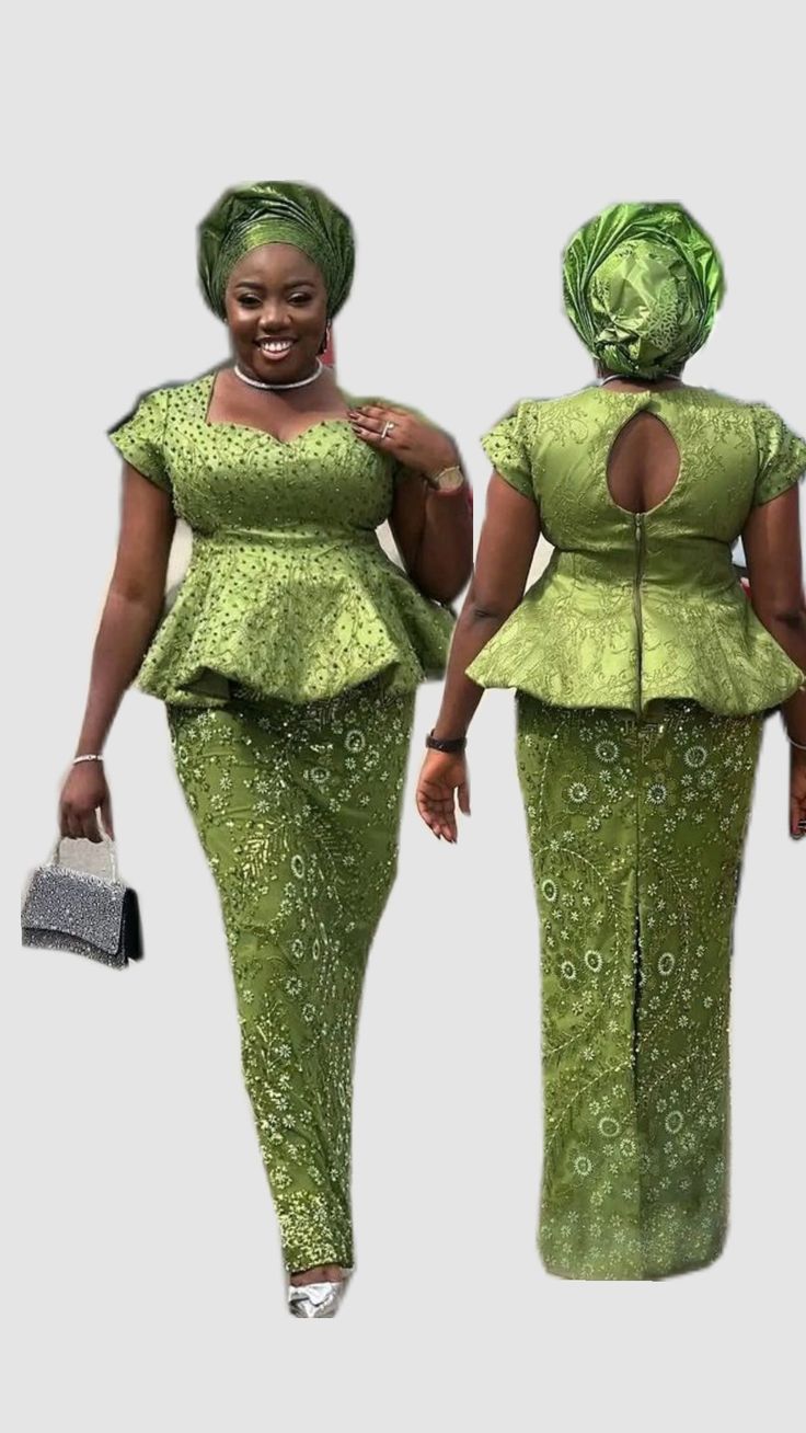 Trendy Lace Skirt and Blouse Styles in Nigeria