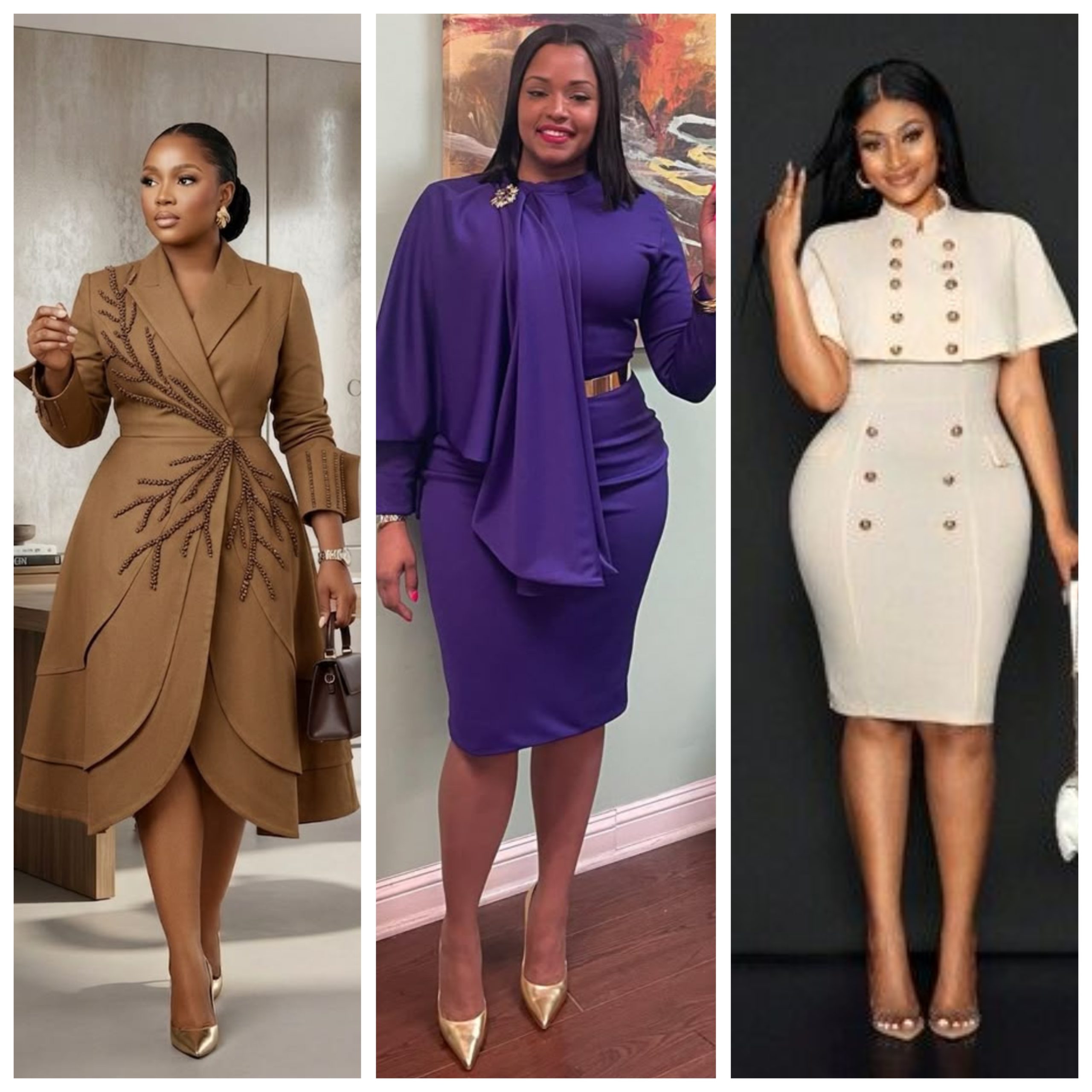 Office Gown Styles for Ladies