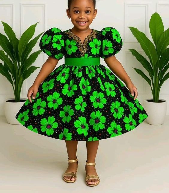 Simple Ankara Styles for Girl Child ​