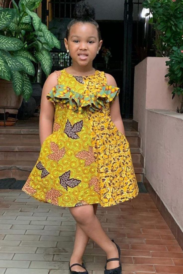 Simple Ankara Styles for Girl Child ​