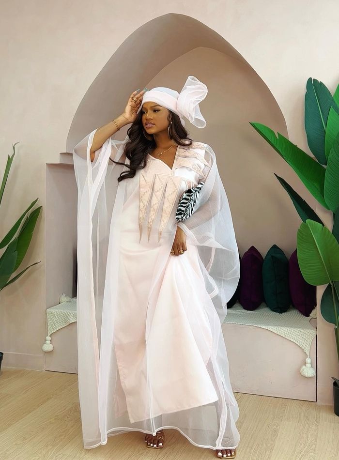 White Agbada Styles for Women 
