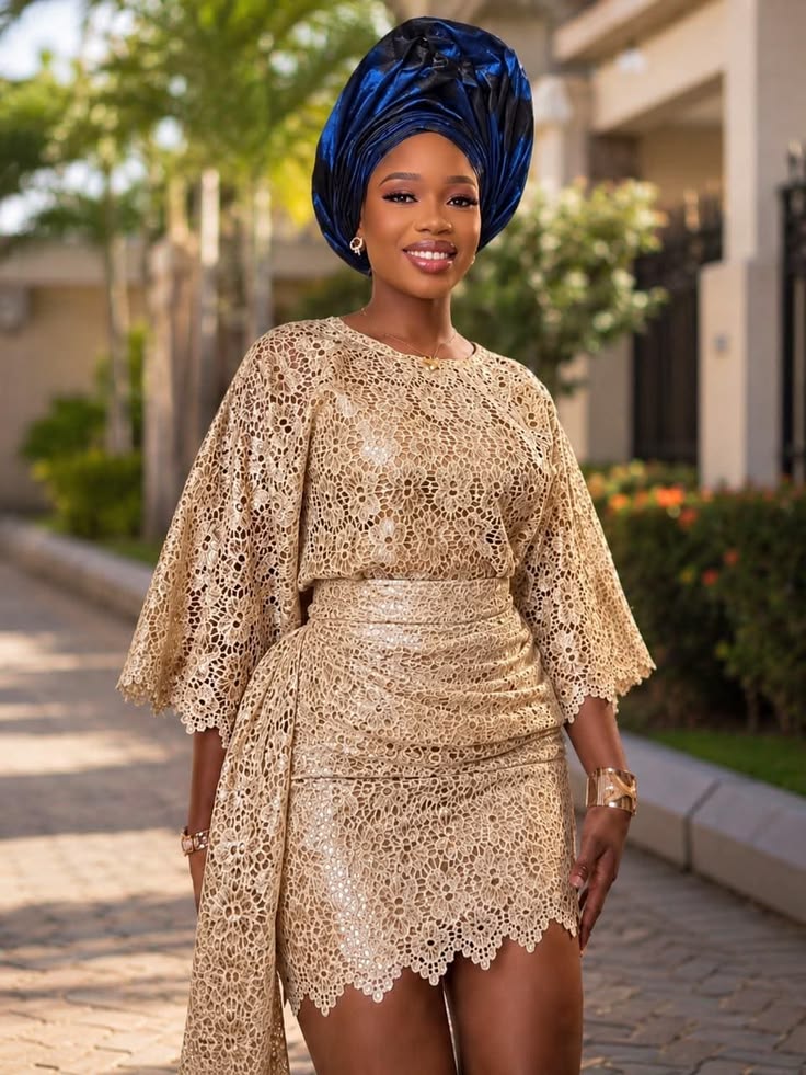 Short Skirt and Blouse Lace Styles