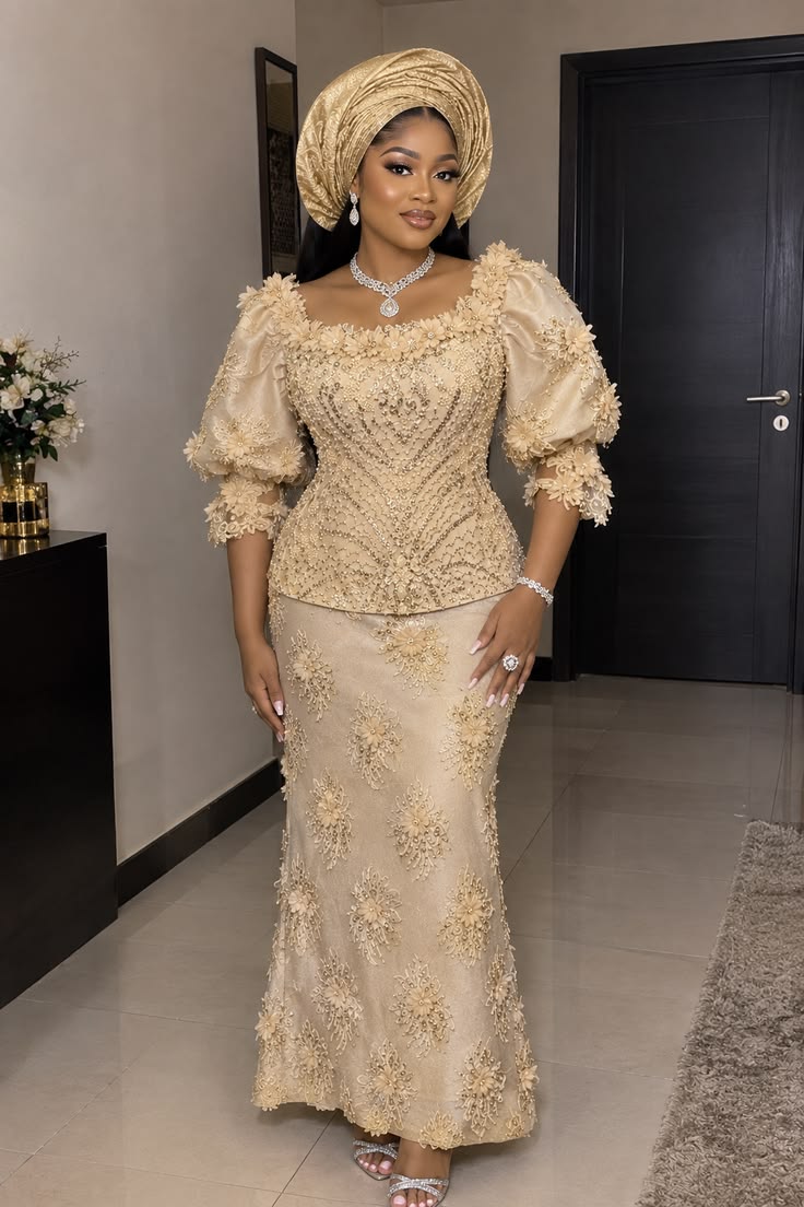 Other Nice Skirt and Blouse with Lace Material